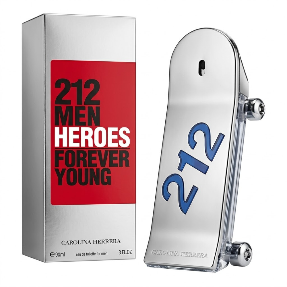 212 MEN HEROES FOREVER YOUNG 90 PATINETA PLATEADA — Eau de Parfum